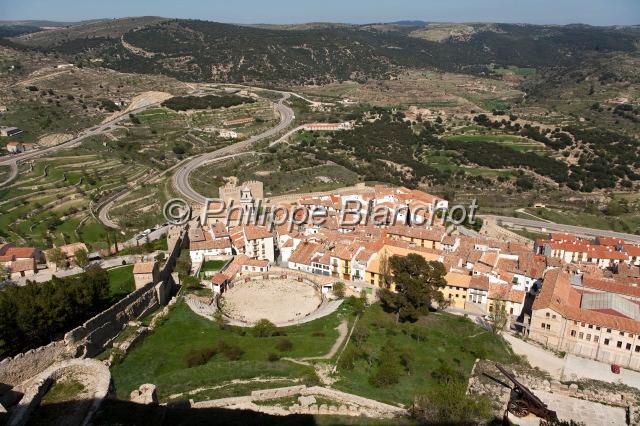 espagne valence 24.JPG - Morella, vue panoramique depuis le château, Province de Castellón, Communauté de Valencia, Espagne